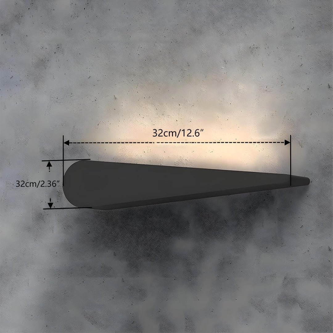 Outdoor LED Wall Sconce – Black Aluminum, Butterfly Design for the Garden or Patio