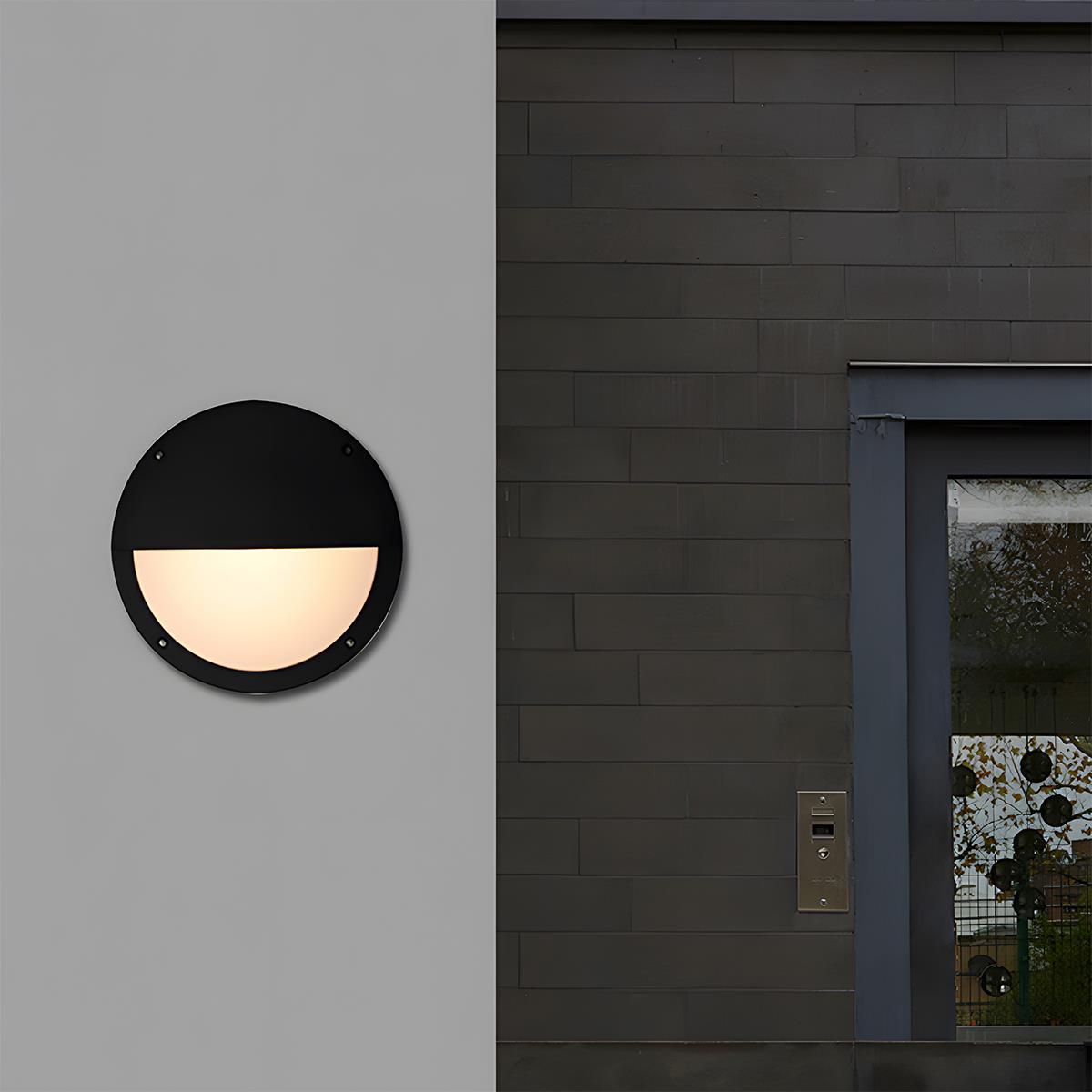 Modern Outdoor Wall Sconce – Black or White, Minimalist Design for Porches, Gardens, or Patios