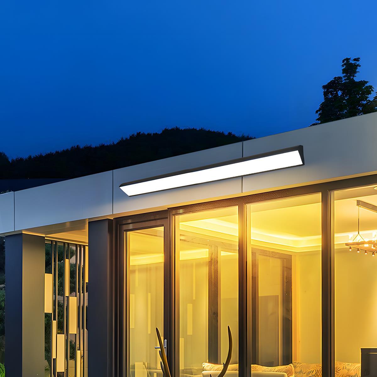 Applique Murale Extérieure LED Linéaire Étanche IP65 - Terrasse et Jardin