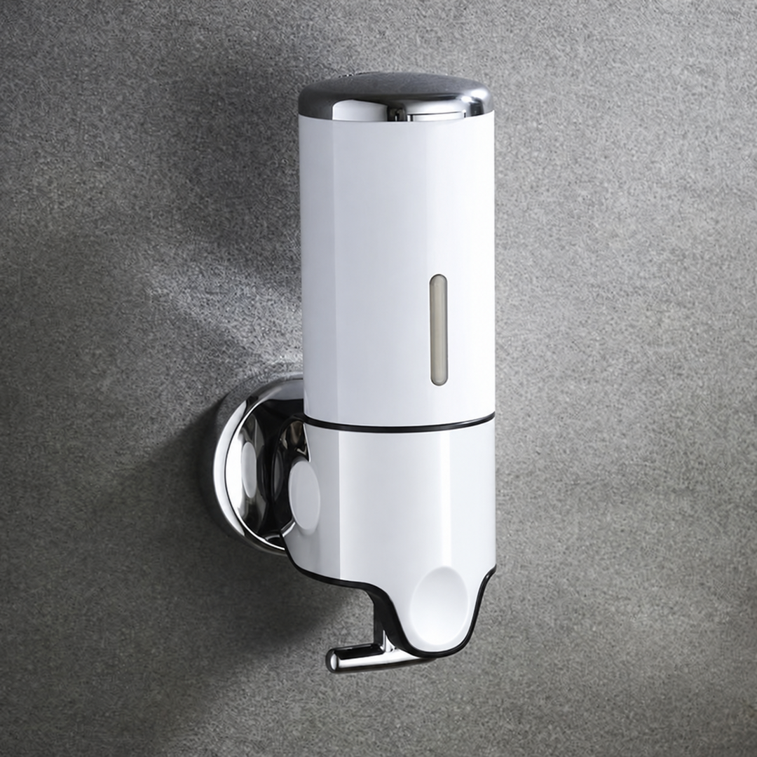 Stainless Steel Wall-Mounted Soap Dispenser – Elegant Bathroom Design