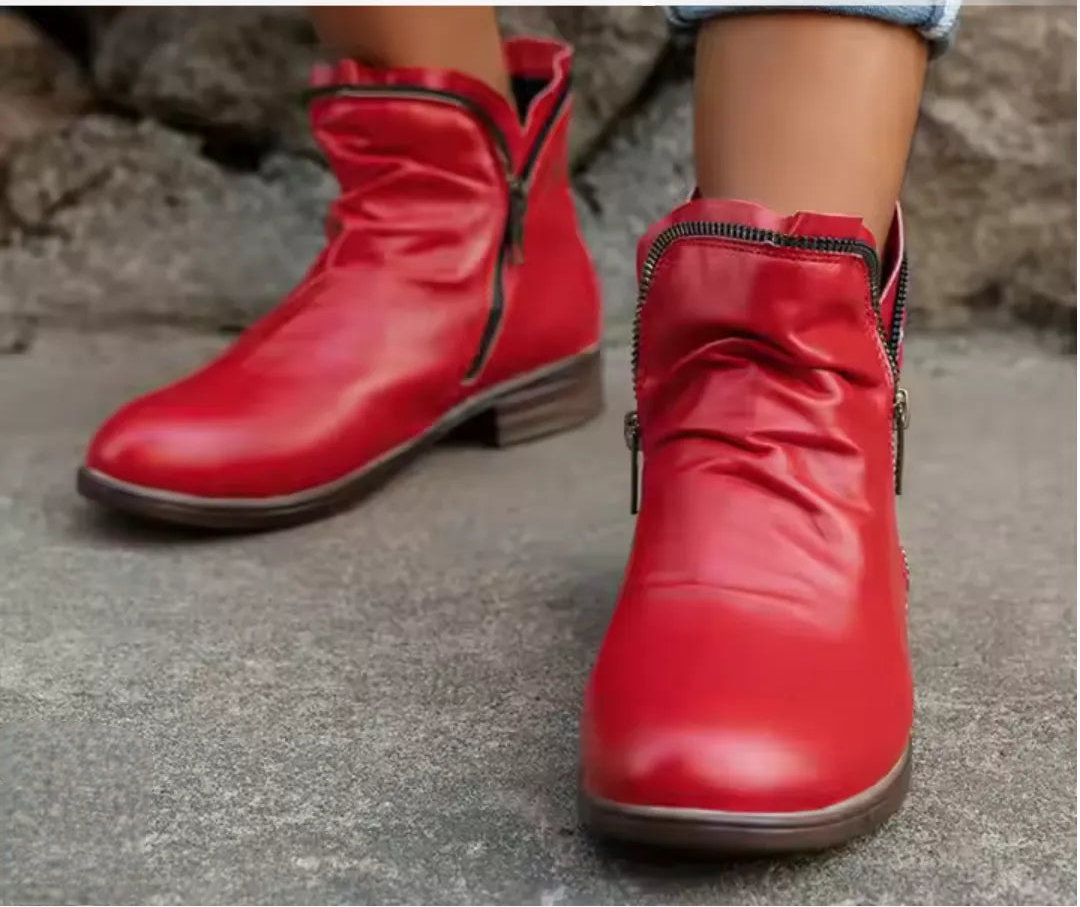 Bottines Femme Automne Confort Ergonomique Zip Côté