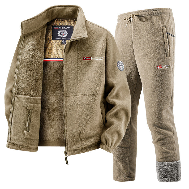 Ensemble Femme Polaire Veste et Pantalon de Jogging