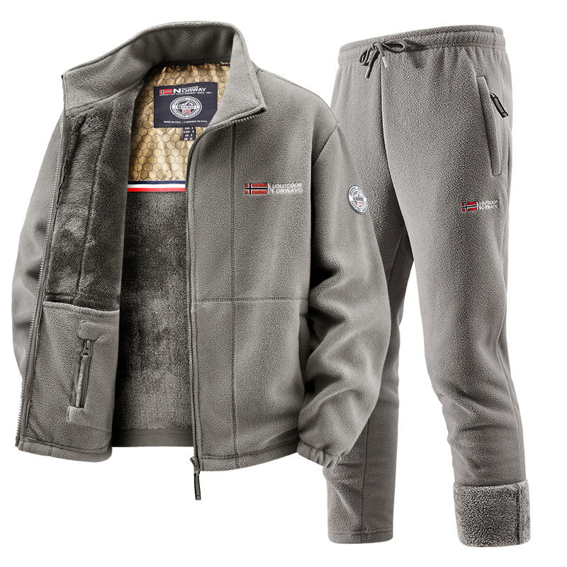 Ensemble Femme Polaire Veste et Pantalon de Jogging