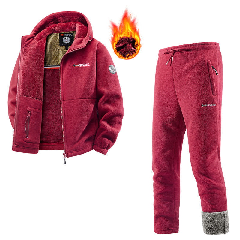 Ensemble Femme Polaire Veste et Pantalon de Jogging