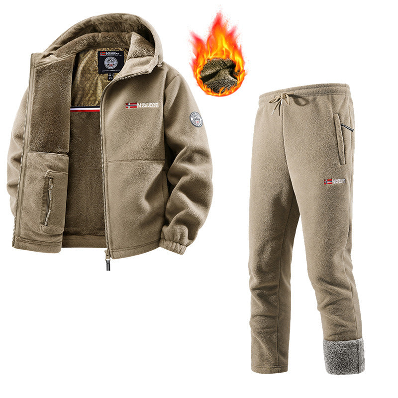 Ensemble Femme Polaire Veste et Pantalon de Jogging