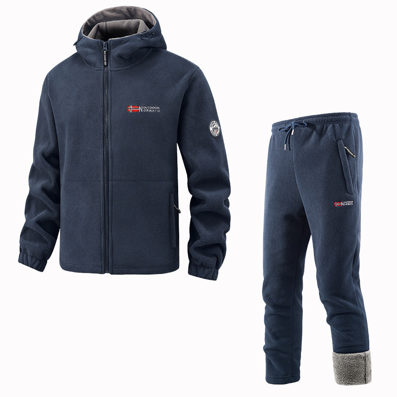 Ensemble Femme Polaire Veste et Pantalon de Jogging