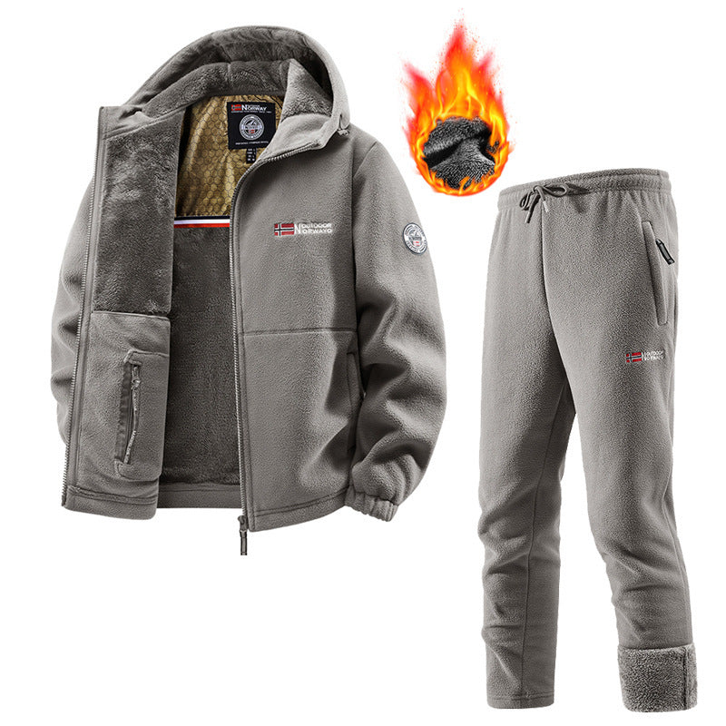 Ensemble Femme Polaire Veste et Pantalon de Jogging