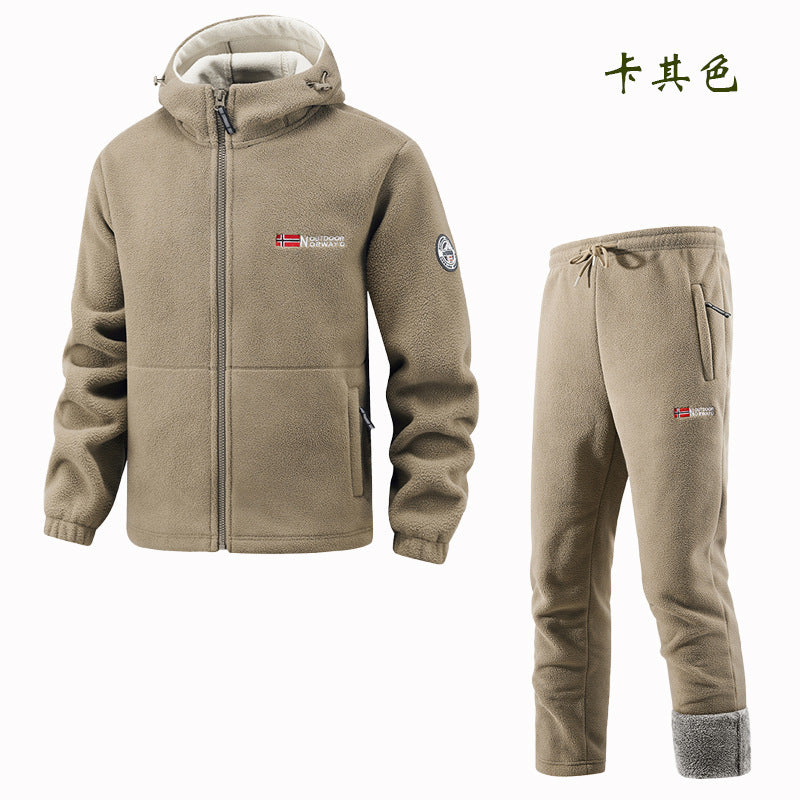 Ensemble Femme Polaire Veste et Pantalon de Jogging