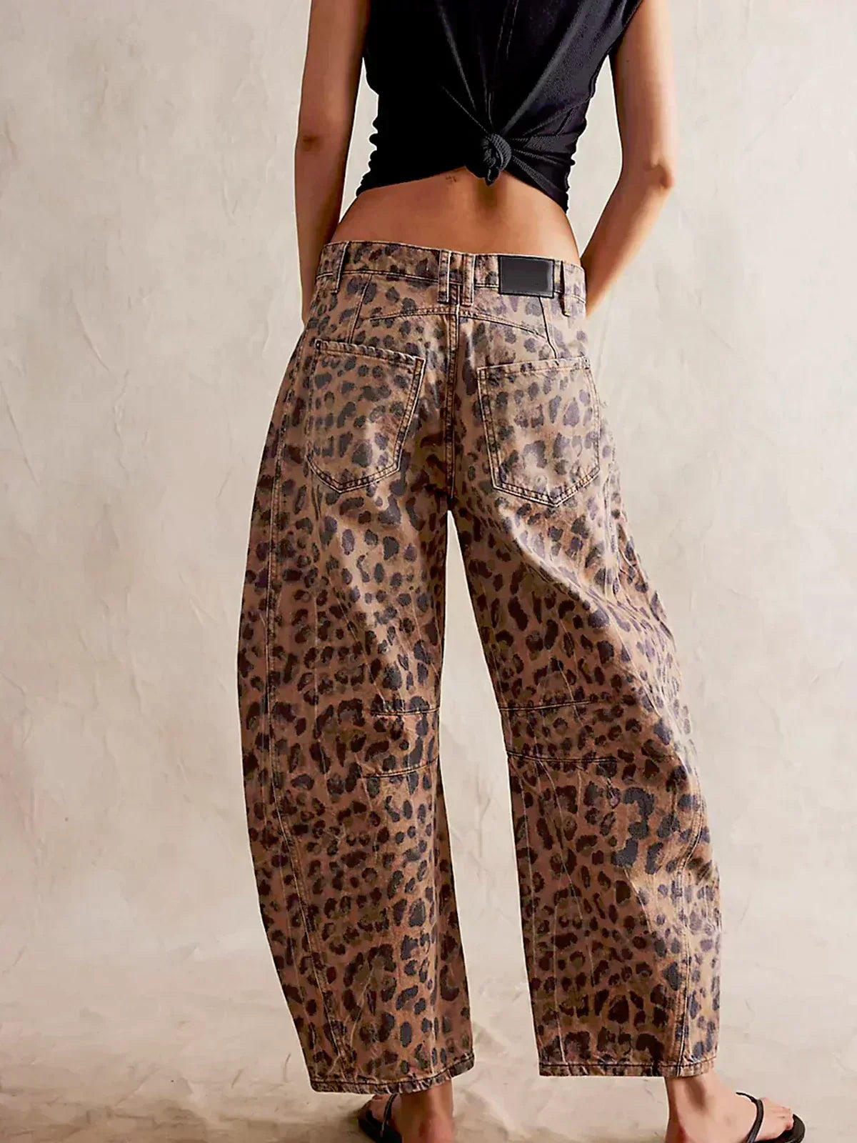 Jean Large Femme Taille Haute à Jambe Large