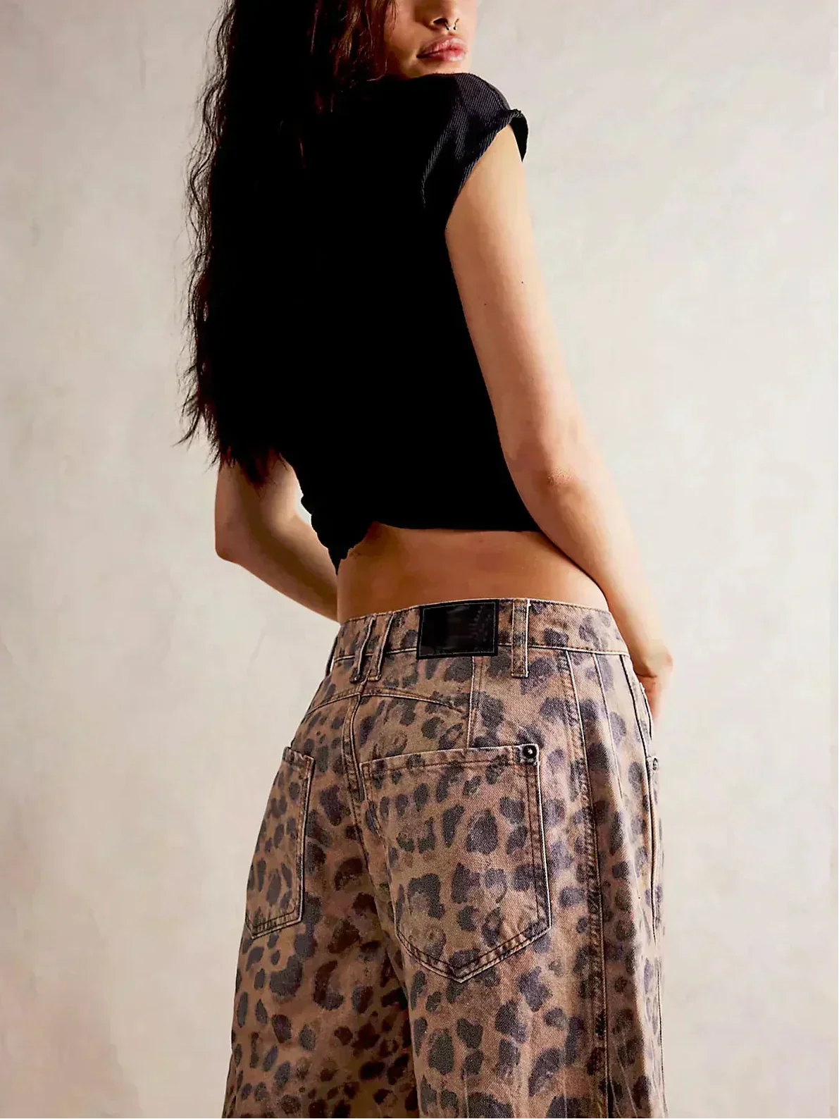 Jean Large Femme Taille Haute à Jambe Large