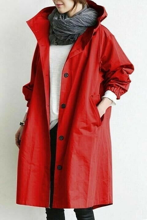 Veste Coupe-Vent Femme Imperméable et Pliable à Capuche